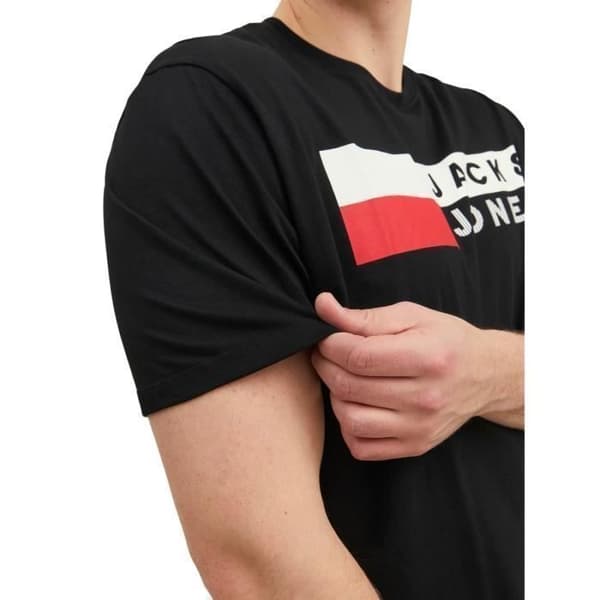 T-shirt - Jack & Jones - Corp Logo PLS - Svart - 7XL - Kort ärm - Rundad hals