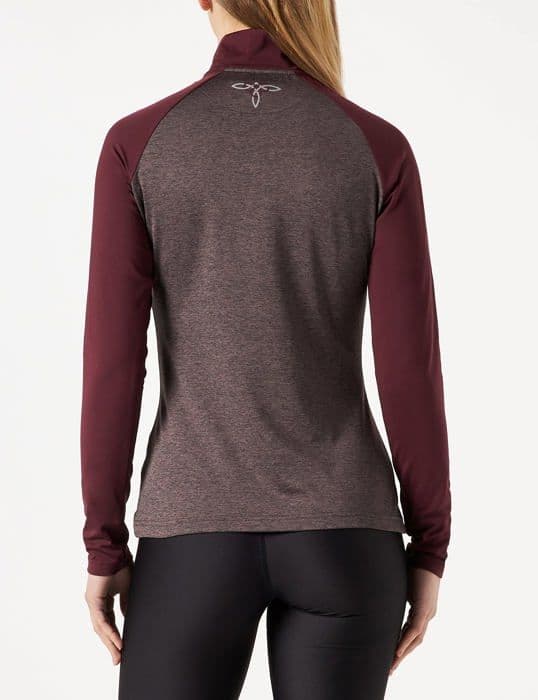 Ridskjorta - Hkm Odello ridpikétröja Funktionell t-shirt Mörkgrå/vinröd, XS