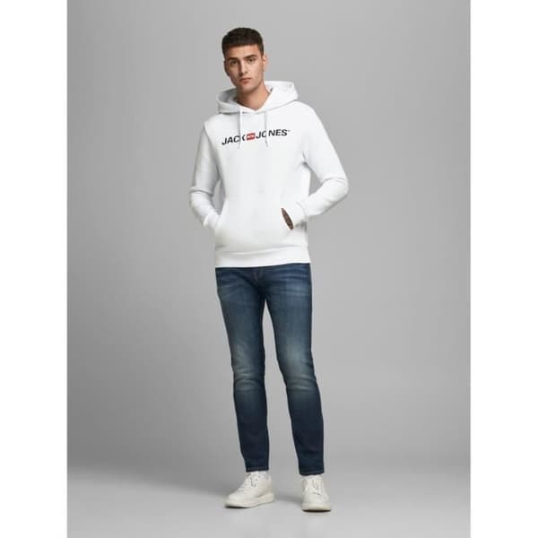 Sweatshirt - Jack & Jones - Corp gammalt logo - Ultra-mjuk - Varm - Huva
