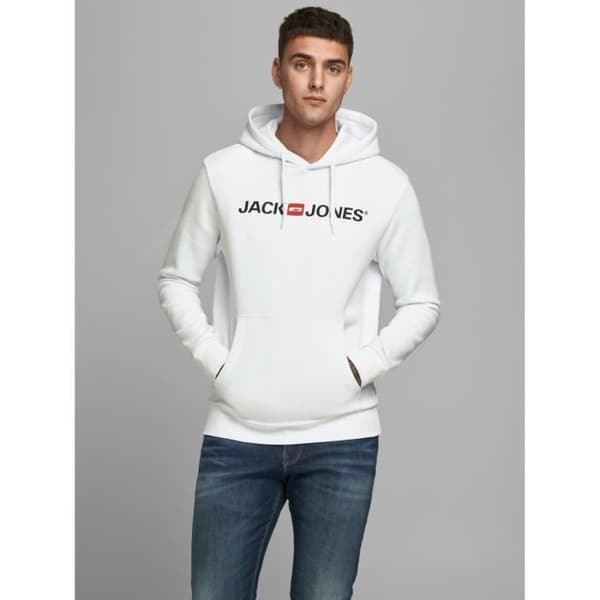 Sweatshirt - Jack & Jones - Corp gammalt logo - Ultra-mjuk - Varm - Huva
