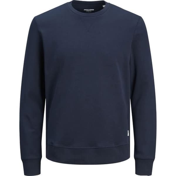 Sweatshirt - JACK & JONES - Basisk - Mörkblå - Långa Ärmar - Rundad Halsringning