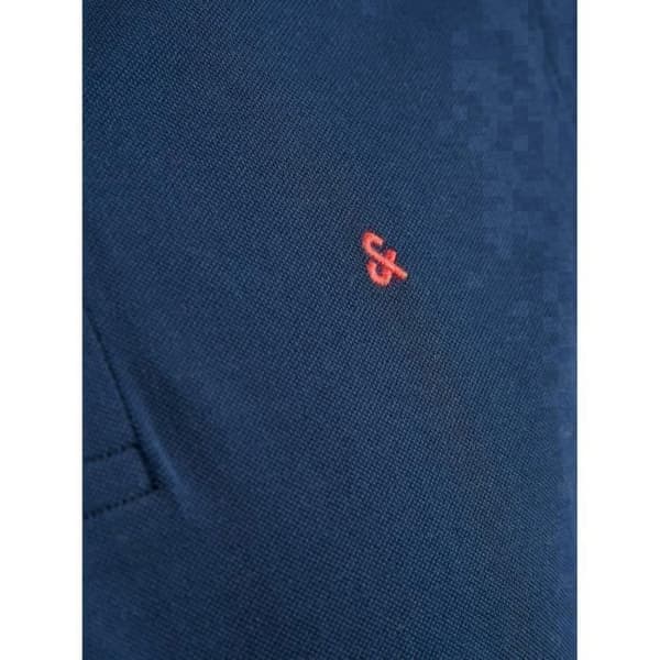 Polo - Jack & Jones - Paulos - Mörkblå/grå/röd - Slim - Korta ärmar
