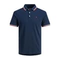 Miniatyrbild 1 av 4: Polo - Jack &amp; Jones - Paulos - Mörkblå/grå/röd - Slim - Korta ärmar
