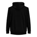 Miniatyrbild 3 av 4: Huvtröja med dragkedja - Jack &amp; Jones - Svart - 85% Bomull - 15% Polyester - 7XL