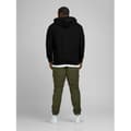 Miniatyrbild 4 av 4: Huvtröja med dragkedja - Jack &amp; Jones - Svart - 85% Bomull - 15% Polyester - 7XL