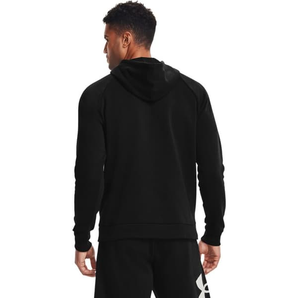 Huvtröja - Under Armour - UA RIVAL FLEECE BIG LOGO - Svart - Långa ärmar - Känguruficka