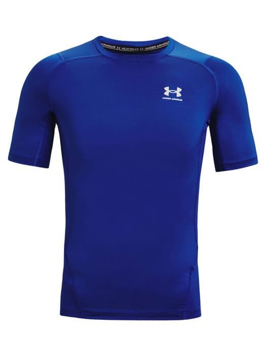Sportst-shirt - Under Armour - HG Armour Comp SS - Blå - Korta ärmar - Andningsbar