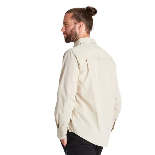 Långärmad skjorta - Craghoppers - Kiwi - Beige - Andningsbar - Ej vattentät
