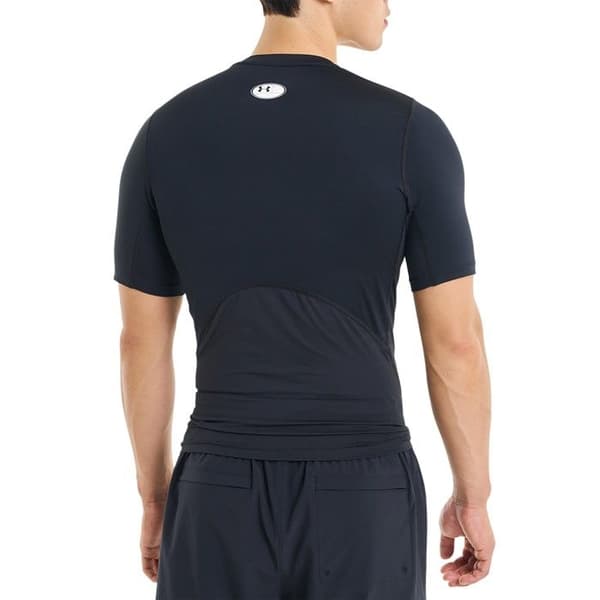Sport T-shirt - Under Armour - HG Armour Comp SS - Svart - Kortärmad - Andningsbar