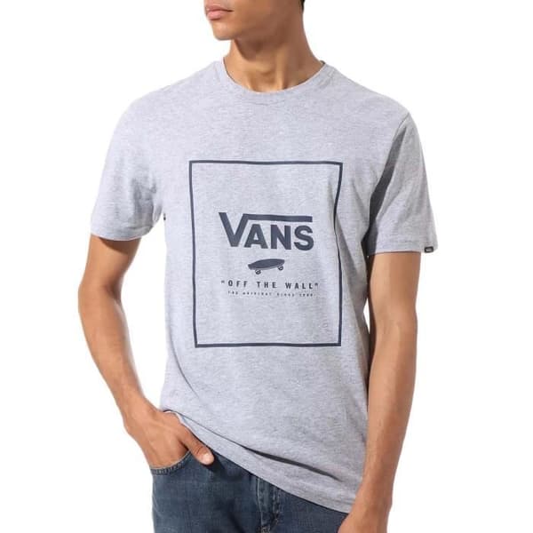 Avslappad t-shirt - Vans - Print Box - Korta ärmar - Rund hals - Vit färg
