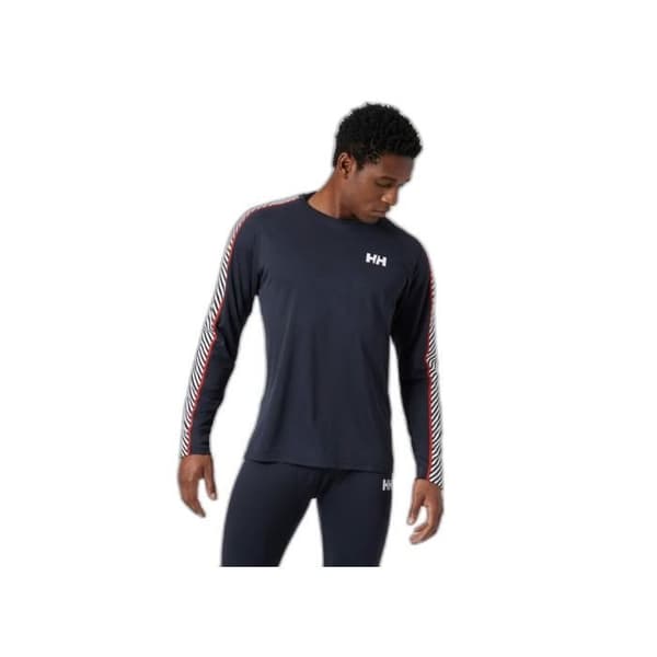 Helly Hansen LIFA Active Stripe Crew Sweatshirt - Marinblå - Herr - Långa ärmar - Multisport - Andas