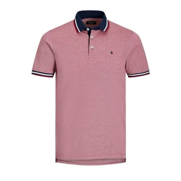 Polo - Jack &amp; Jones - Rio Red - Korta ärmar - Piquét tyg - Regular fit