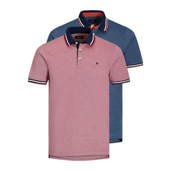 Polo - Jack & Jones - Rio Red - Korta ärmar - Piquét tyg - Regular fit