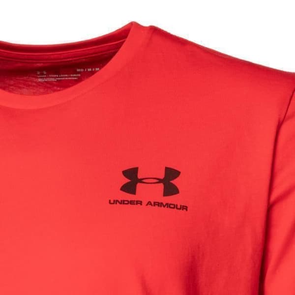 T-shirt herr - Under Armour - Sportstyle LC SS - Bomull - Röd - Kort ärm