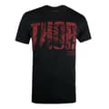 Miniatyrbild 1 av 2: Marvel Comics Kortärmad Thor T-shirt för män i text Comics Print Design - Svart