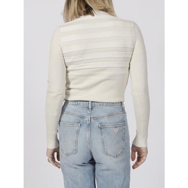 Tröja - MORGAN - Mentosa - Turtleneck - Glänsande effekt - Horisontella ränder