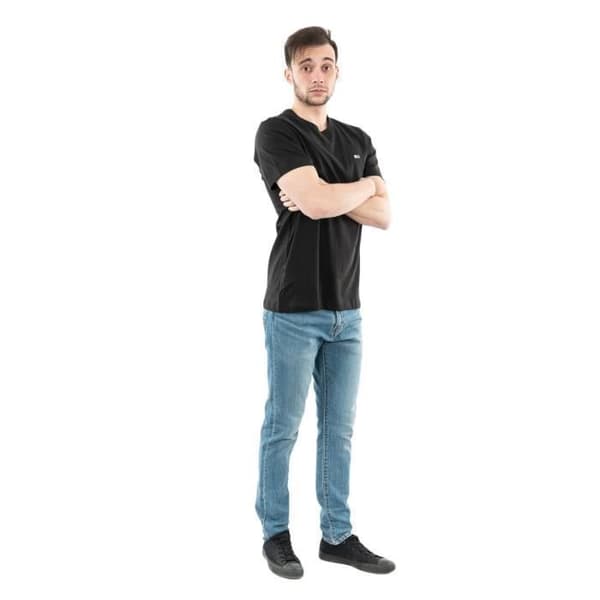 T-shirt - Tommy Jeans - Klassisk Jersey BDS - Svart - Kort ärm - Klassisk krage