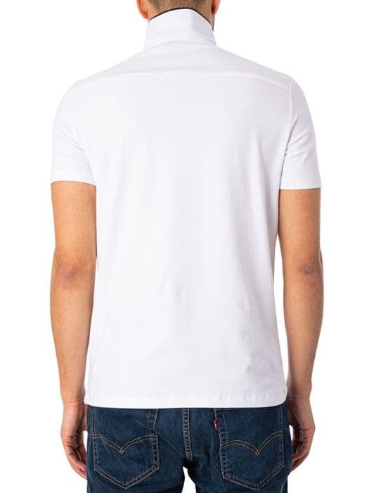Polo - Armani Exchange - Vit - Kortärmad - Polokrage - Stretch bomull