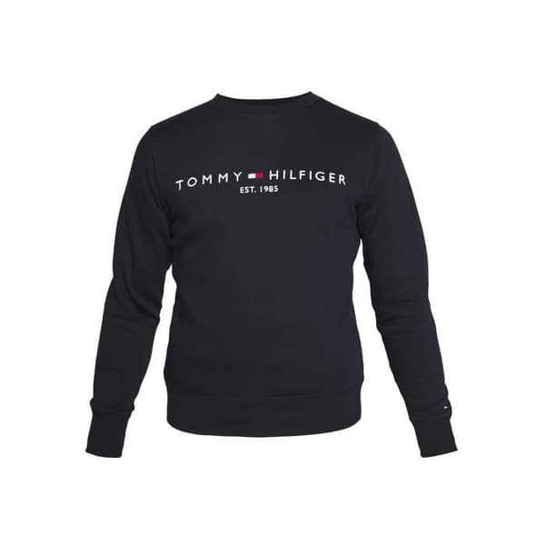 Sweatshirt Tommy Hilfiger Logotyp Marinblå för män