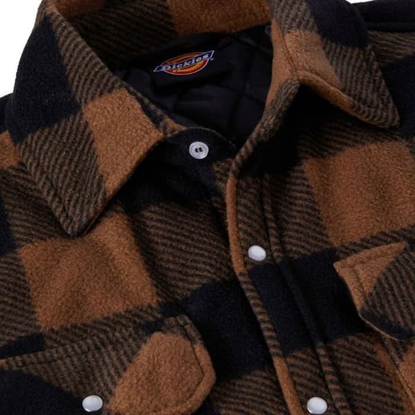 Quilted shirt - Dickies - Portland - Kaki - Långa ärmar - Loose fit