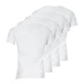 Miniatyrbild 2 av 2: Vit T-shirt med V-ringad ekologisk bomull för män - ATHENA - 4-pack