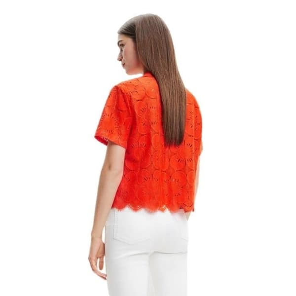 DESIGUAL Damskjorta Orange Polyamid GR77286
