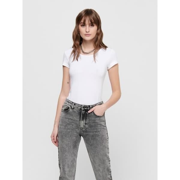 T-shirt dam - Only - Live love life - Korta ärmar - Rund hals - Tight fit