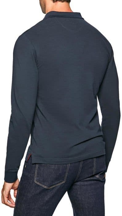 Hackett London pikétröja - HM550887 - Slim Fit Logo Ls pikétröja herr