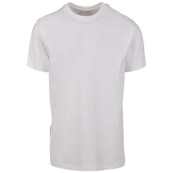 T-shirt - Bygg ditt varumärke - Ryggsöm T-shirt - 100% Bomull - Rund hals - Korta ärmar