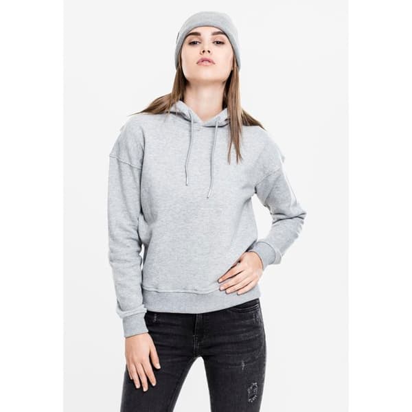 Huvtröja - Urban Classic - Basic - Grå - Långa ärmar - Dam