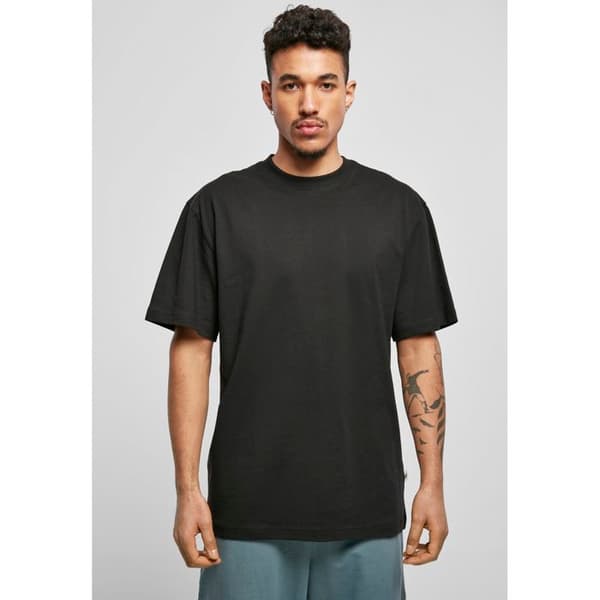 T-shirt - Urban Classics - Lång - Ekologisk bomull - Korta ärmar - Svart