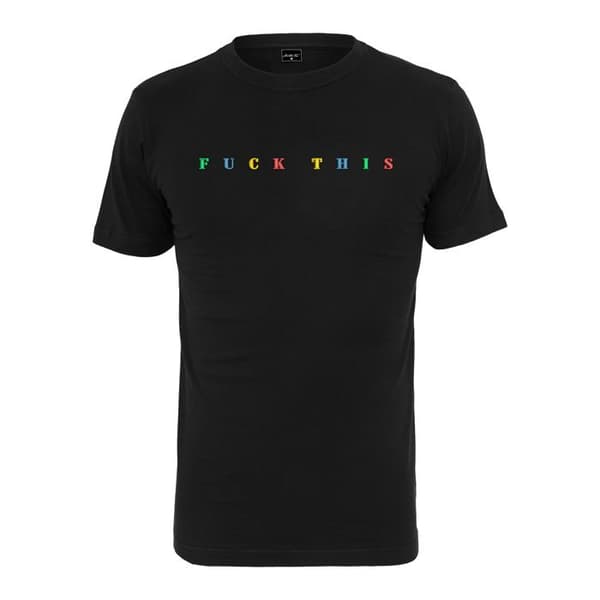 T-shirt - MISTER TEE - Fuck thi - Svart - Kortärmad - Vuxen Man