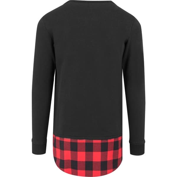 T-shirt - URBAN CLASSICS - Lång Flanell Botten - 100% bomull - Långärmad - Unisex