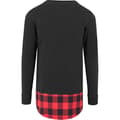 Miniatyrbild 3 av 6: T-shirt - URBAN CLASSICS - Lång Flanell Botten - 100% bomull - Långärmad - Unisex