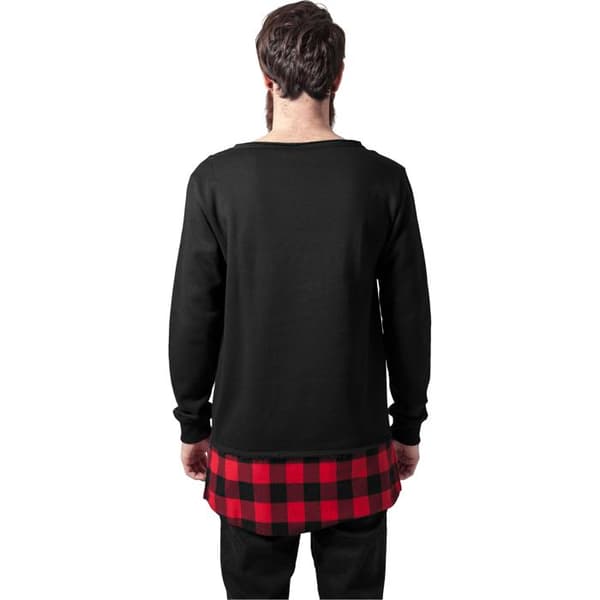 T-shirt - URBAN CLASSICS - Lång Flanell Botten - 100% bomull - Långärmad - Unisex