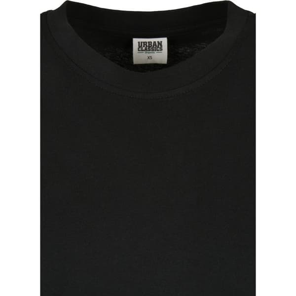T-shirtklänning dam - Urban Classics - Svart - 100% ekologisk bomull - Oversized passform - Korta ärmar