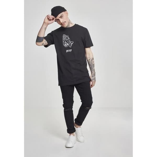 T-shirt - MISTER TEE - mörk bön - Svart - Korta ärmar - Klassisk krage
