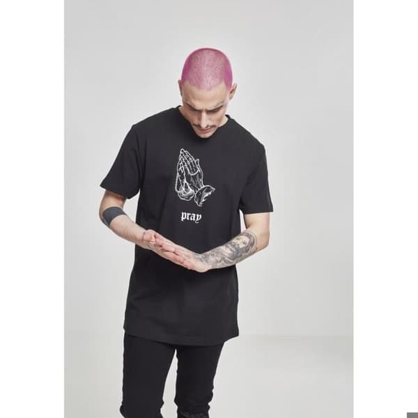 T-shirt - MISTER TEE - mörk bön - Svart - Korta ärmar - Klassisk krage