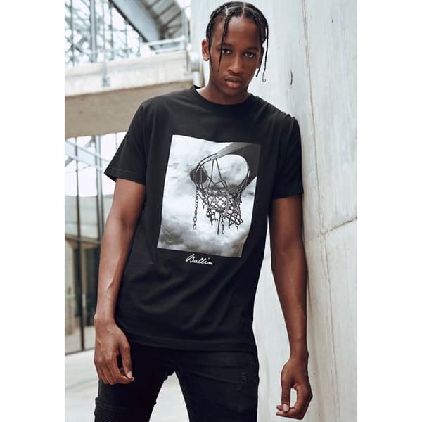 T-shirt - Mister Tee - Ballin 2.0 - Fototryck - Lös passform - Rund halsringning