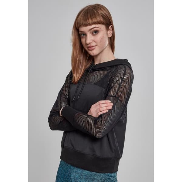 Sweatshirt med huva dam Urban Classic Mesh