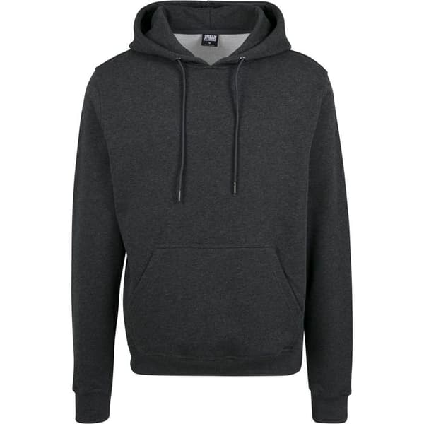 Huvtröja - Urban Classic - Basic Terry - Mörkbrun - Långa ärmar - Känguruficka