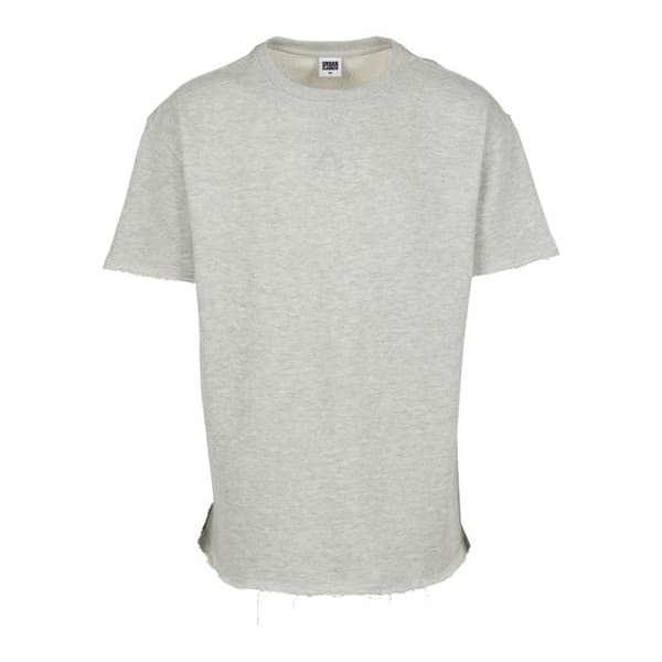 T-shirt - Urban Classic - Fiskbensmönster - Ljusgrå - Korta ärmar - Regular
