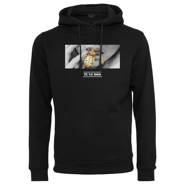 Huvtröja - MISTER TEE - boom - Svart - Långa ärmar - Unisex