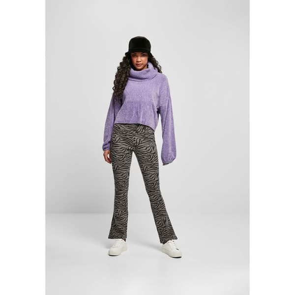 Sweatshirt - Urban Classics - Hög Krage - Dam - Långa Ärmar - Lavendelblå