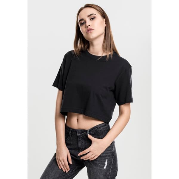 T-shirt dam - URBAN CLASSICS - Oversized - 100% bomull - Korta ärmar - Rundad hals