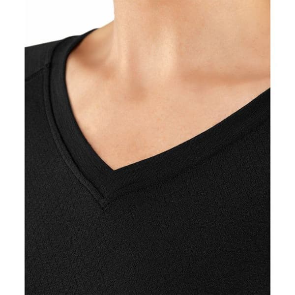 T-shirt med lång ärm - Falke - Wool-Tech Light - Merinoull - Bekväm - Svart