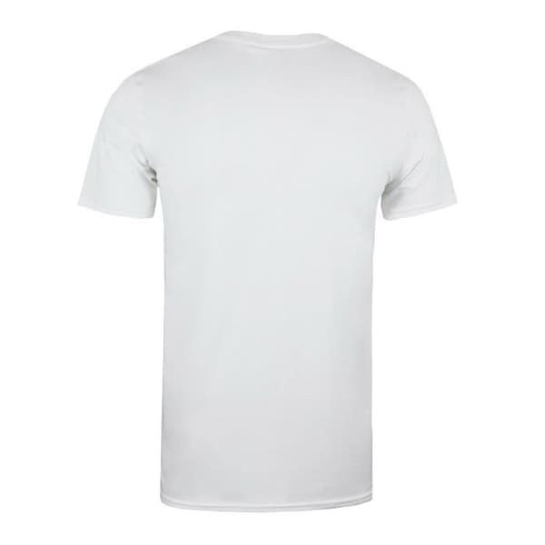 Marvel Comics The Avengers Kortärmad T-shirt för män - Avengers Logotyp Cracked Print Design - Vit