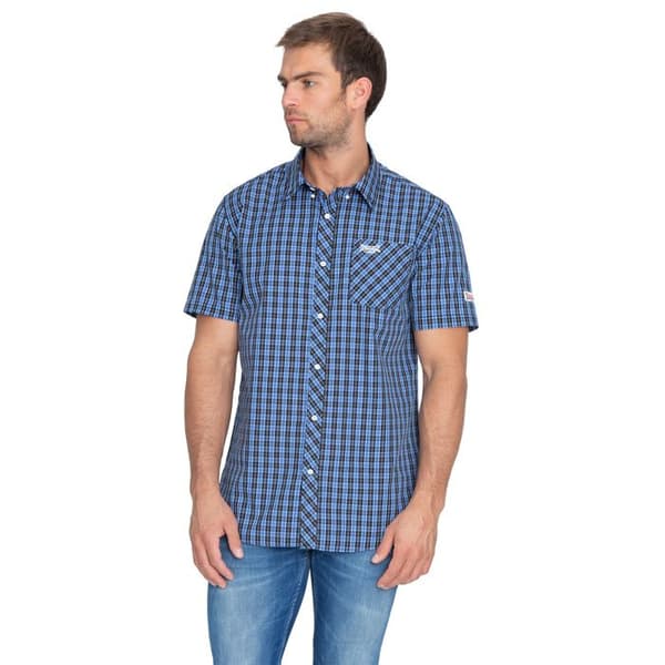 Skjorta - Lonsdale - Brixworth - Korta ärmar - Slim fit - 100% kammet bomull