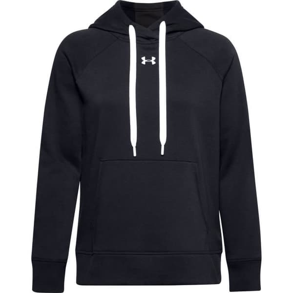 Hoodie dam - Under Armour - Rival Fleece HB - Svart - Bekväm - Andningsbar