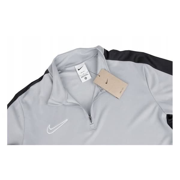 Sweatshirt - NIKE - Academy 23 SS Drill - Grå - Korta ärmar - Hög krage